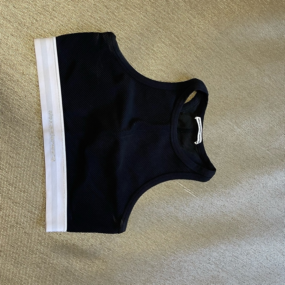Alexander Wang Black and White Crop Top - Picture 4 of 5